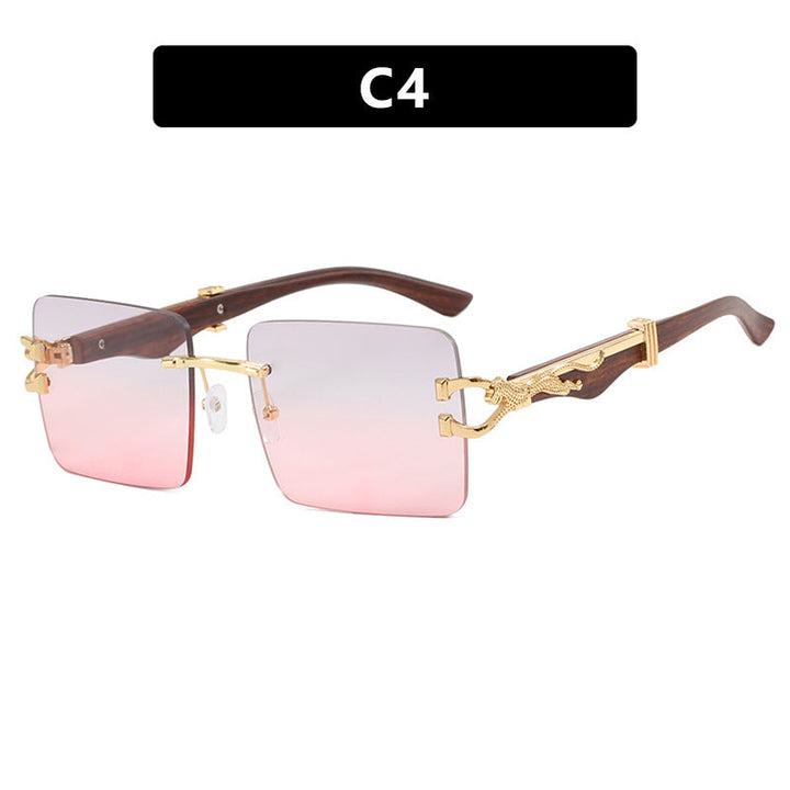 Ladies elegant square sunglasses with high-quality wooden frame Kalsten