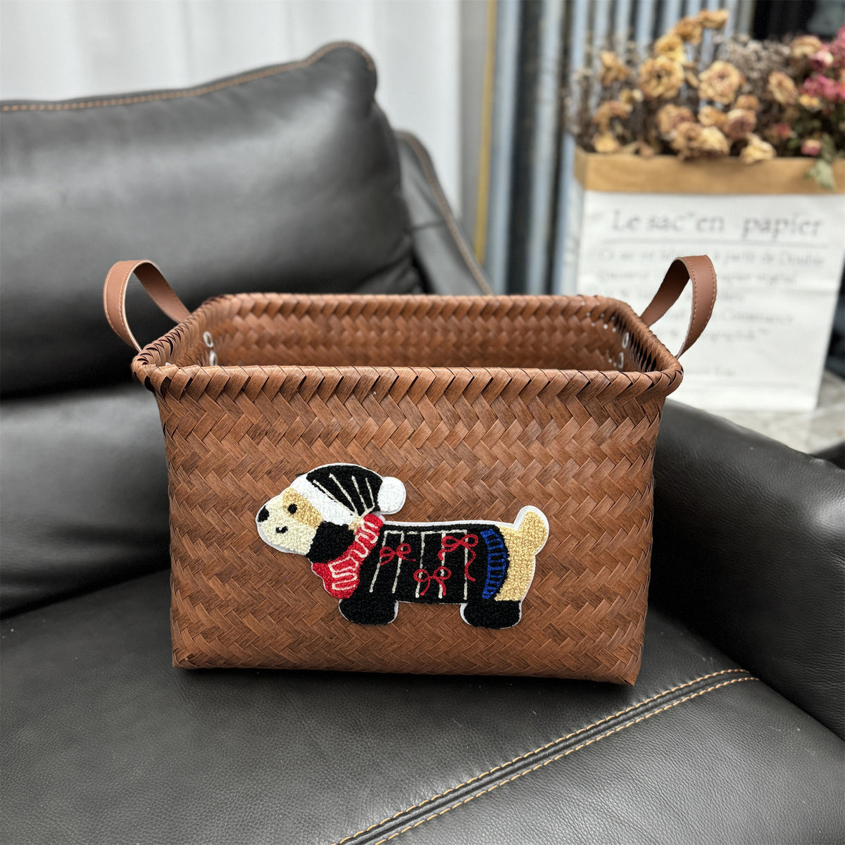 Woven storage basket Acalora
