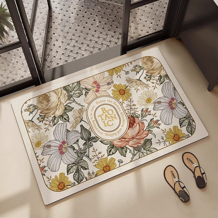 Floral Design Decorative Area Mat Kalsten