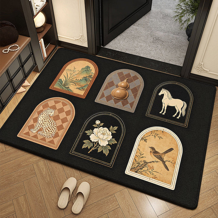 Artistic Vintage Welcome Mat