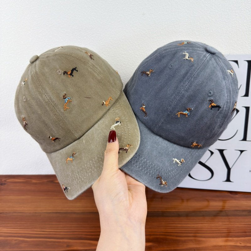 Unisex Embroidered Dog-Themed Baseball Cap Kalsten