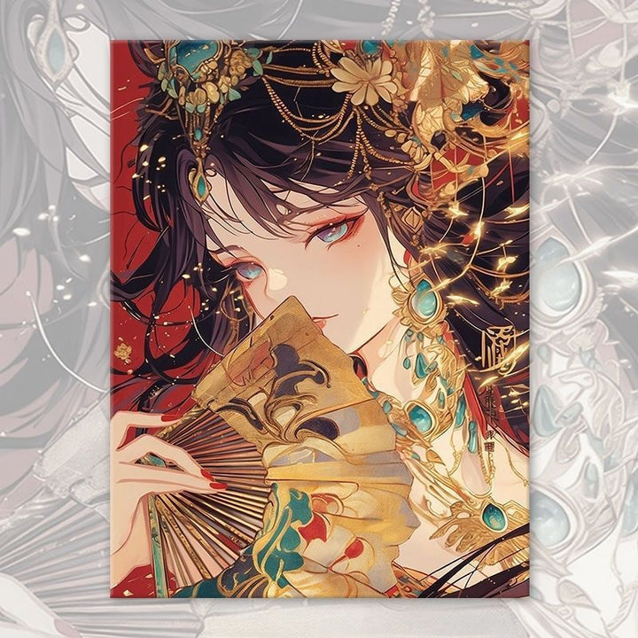 Asian-Inspired Fantasy Portrait Canvas Art Kalsten