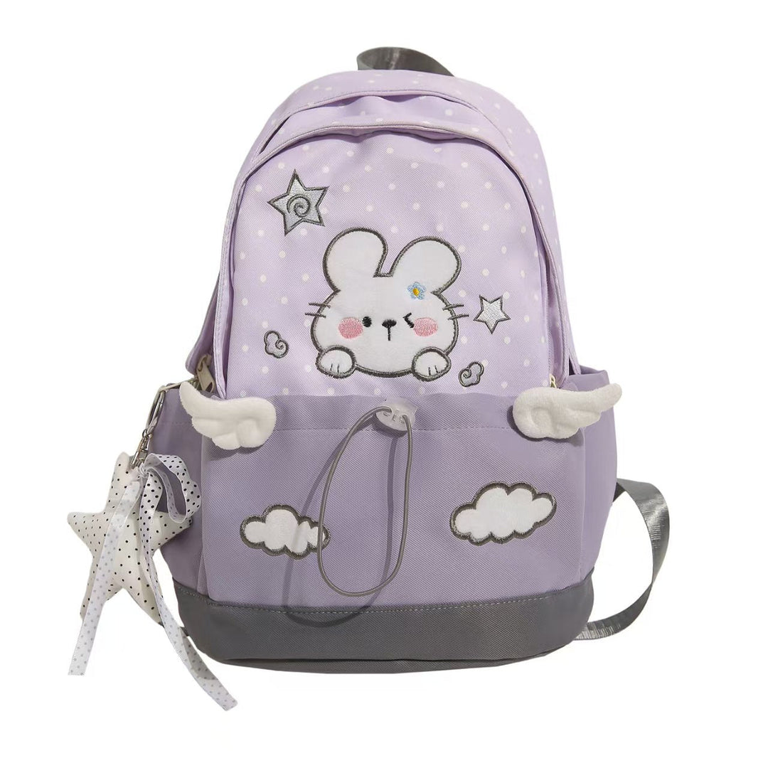 Whimsical Rabbit-Themed School Backpack Kalsten
