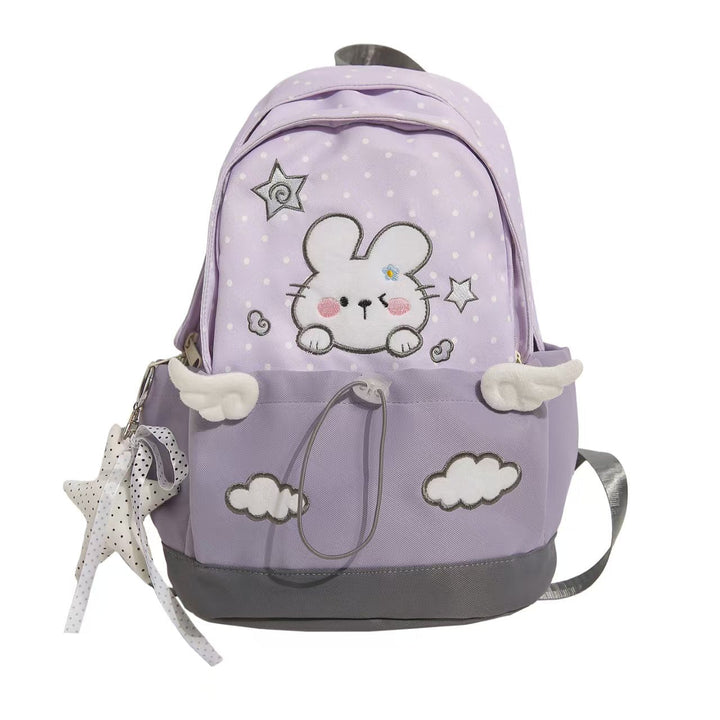Whimsical Rabbit-Themed School Backpack Kalsten
