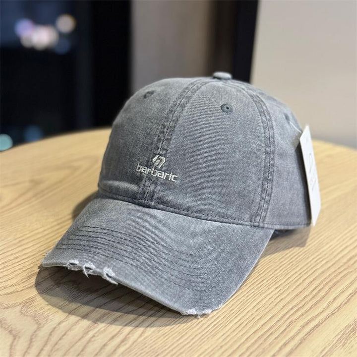 Men's Distressed Cotton Twill Baseball Cap Kalsten