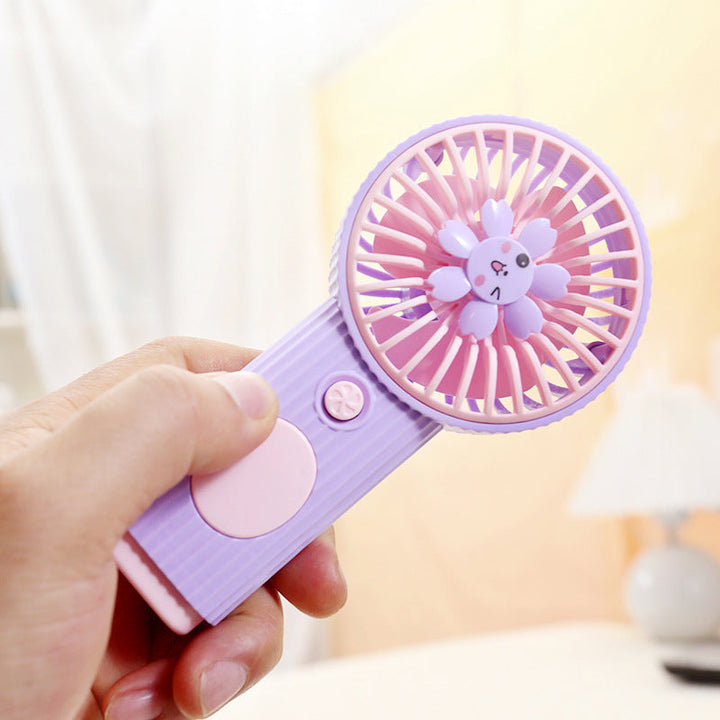 Ladies portable mini hand fan with creative flower design Kalsten