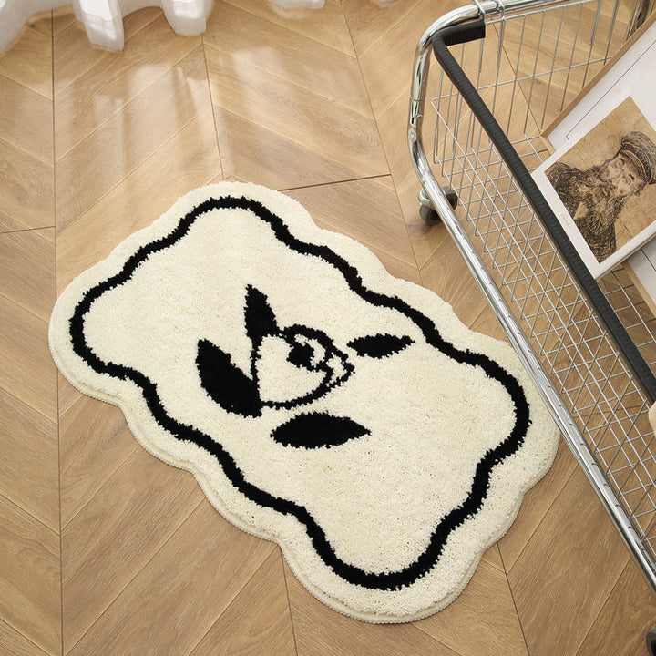 Floral Plush Area Rug