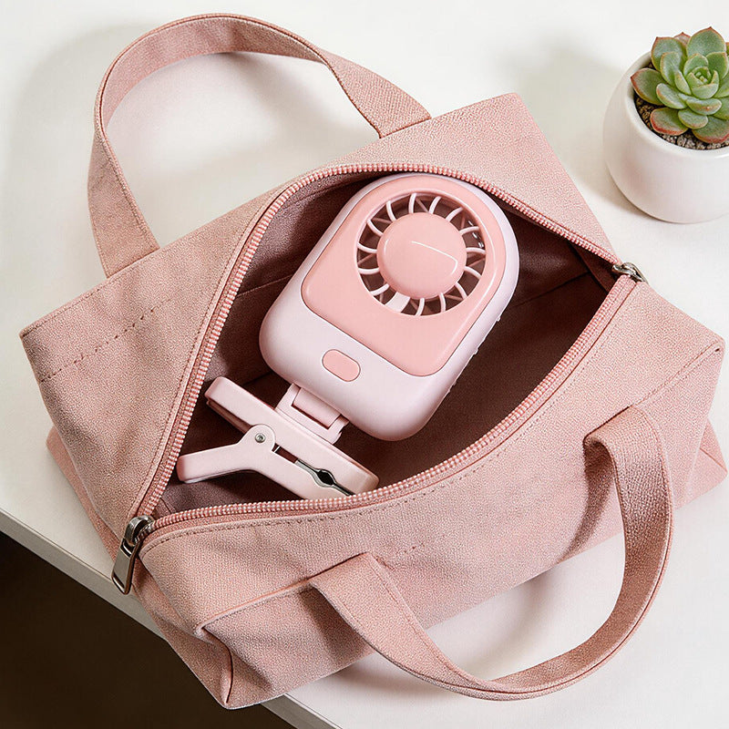 Ladies portable clip fan with USB connection and flexible adjustable tilt angle Kalsten