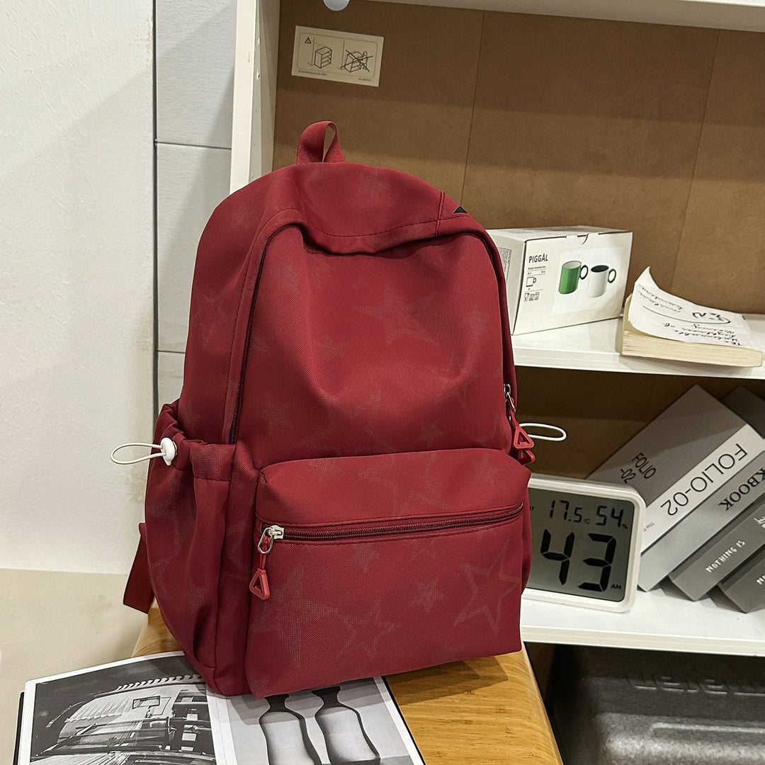 Stylish Star-Embellished Casual School Backpack Kalsten