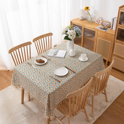 Leaf Print Decorative Tablecloth