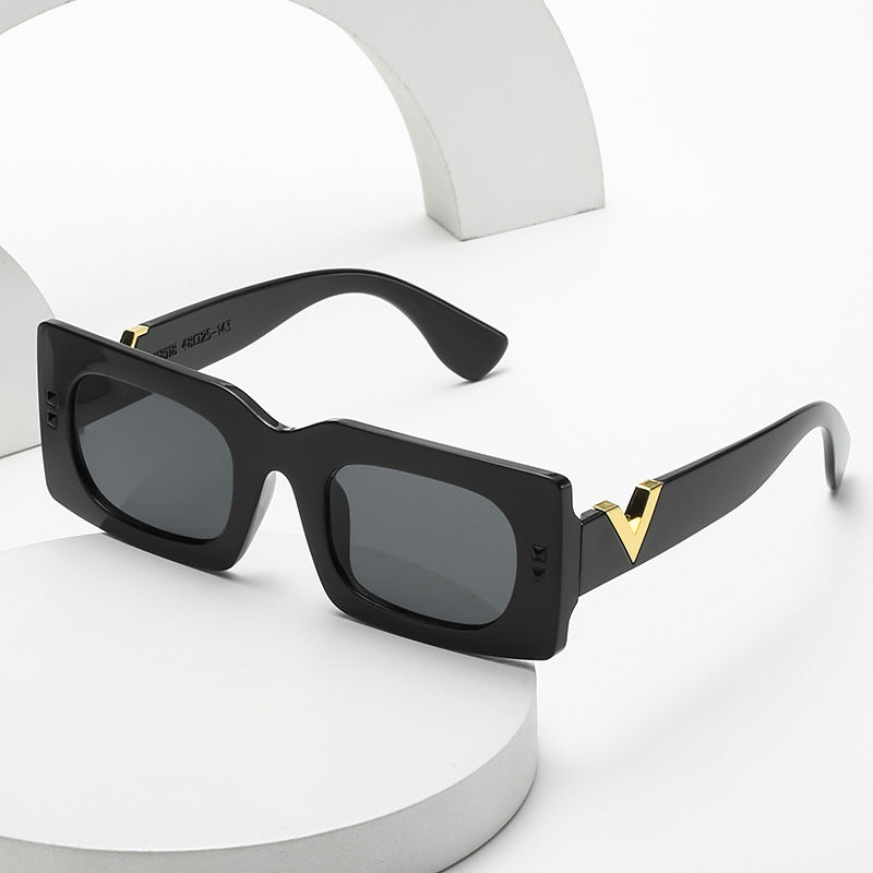 Women's oversized sunglasses with animal print Kalsten