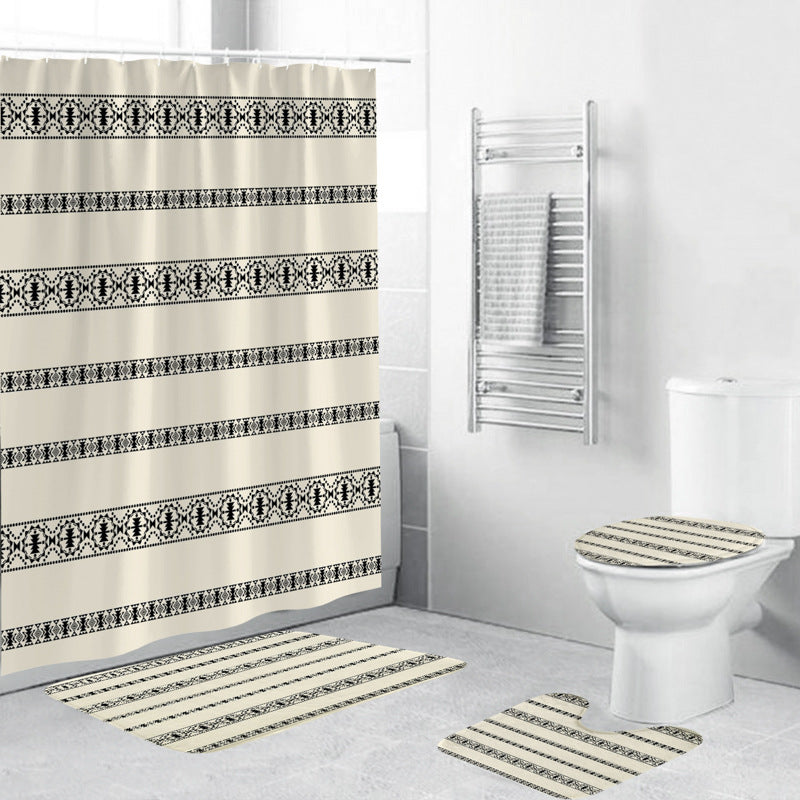 Chevron Pattern Bathroom Set Kalsten