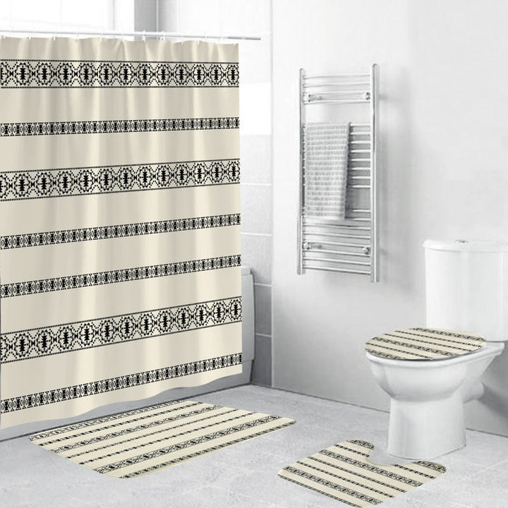 Chevron Pattern Bathroom Set Kalsten