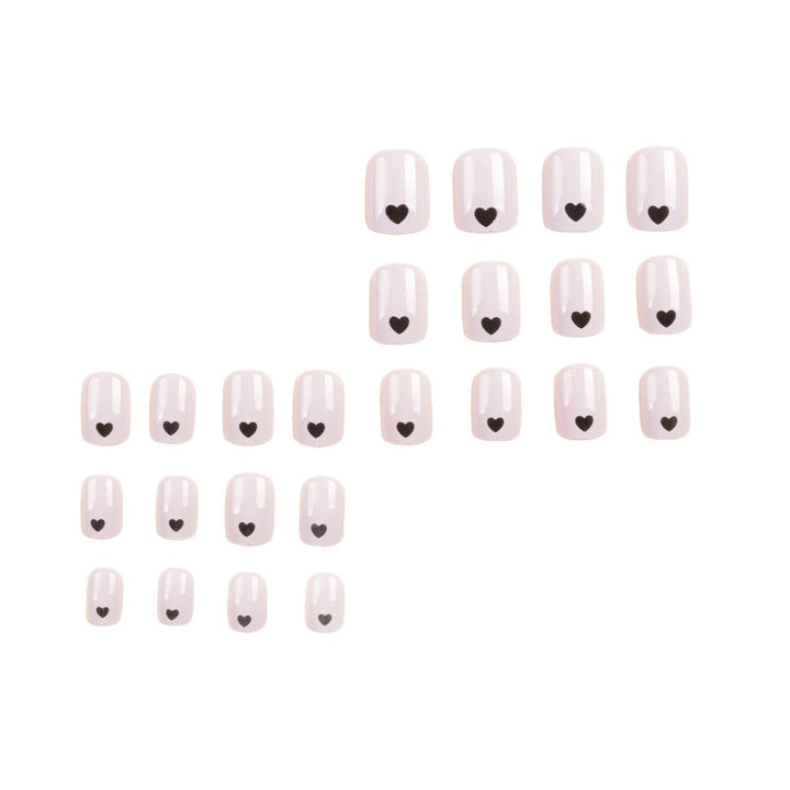 Heart-Embellished Press-On Nail Set Kalsten