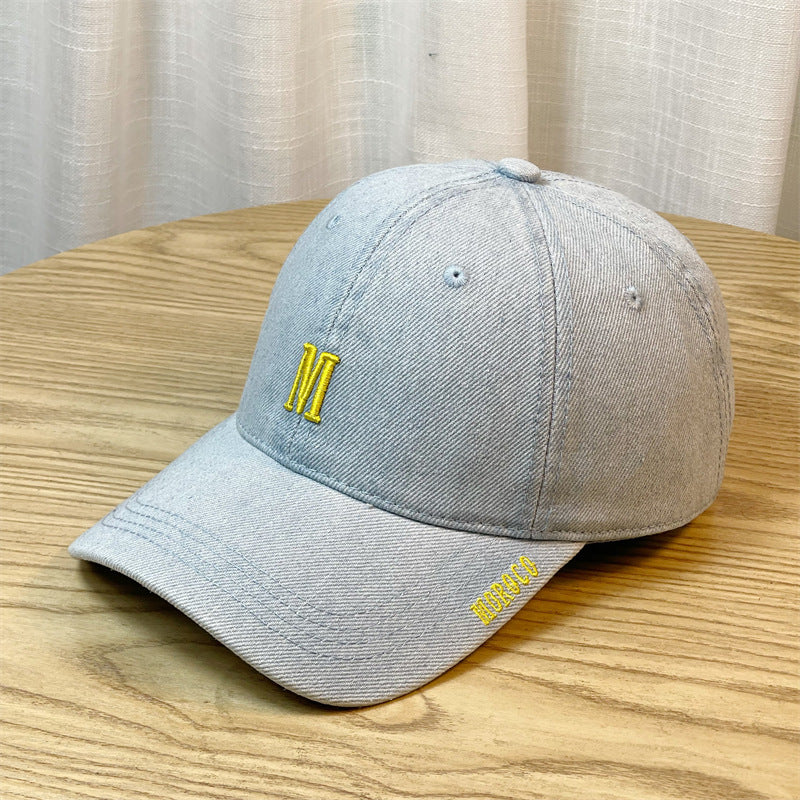 Men's Embroidered Denim Baseball Cap Kalsten