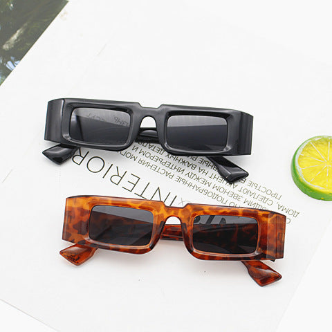 Ladies Fashion Square Sunglasses with Animal Print Kalsten