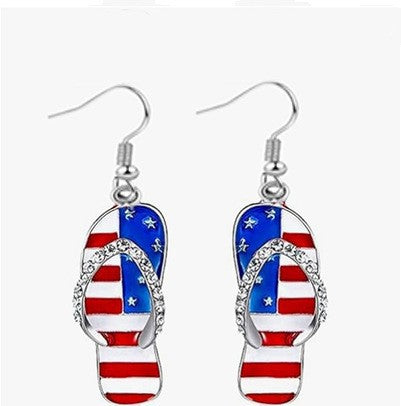 Ladies playful star earrings with crystal embellishment and hook closure Kalsten