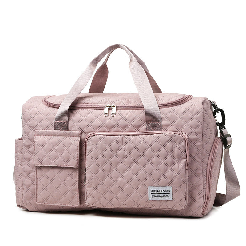 Quilted Multi-Compartment Sports Travel Duffel Bag Acalora