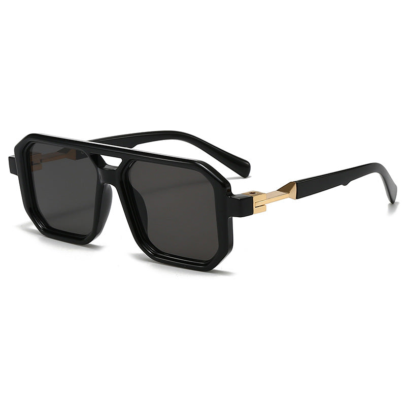 Ladies stylish oversized sunglasses with geometric frame Kalsten