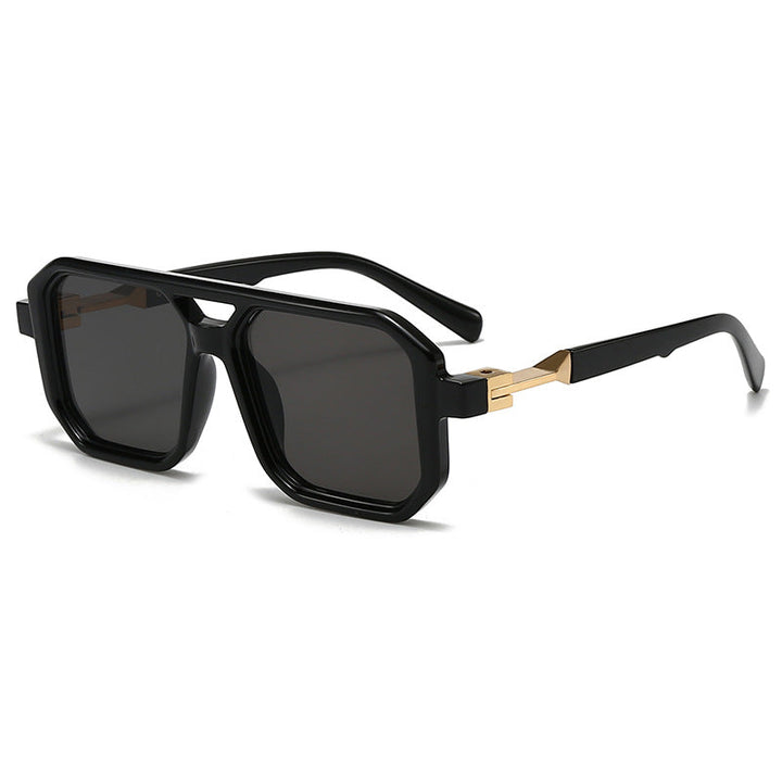 Ladies stylish oversized sunglasses with geometric frame Kalsten