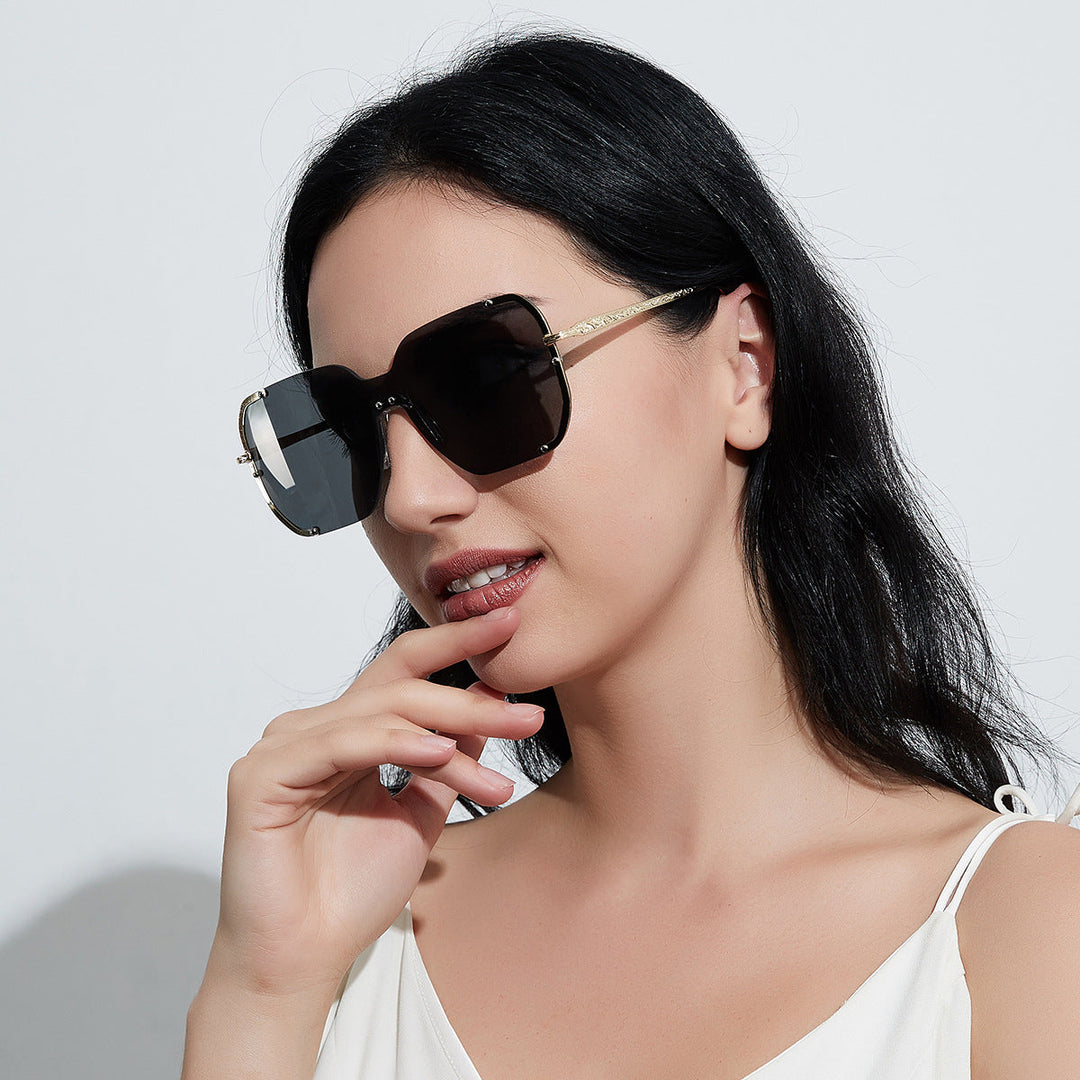 Women large stylish sun protection glasses Kalsten