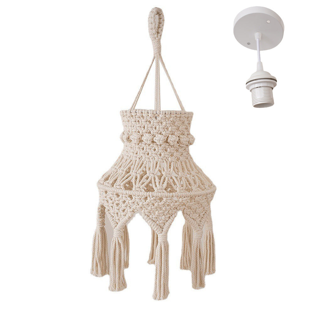 Macramé Hanging Light Fixture Acalora
