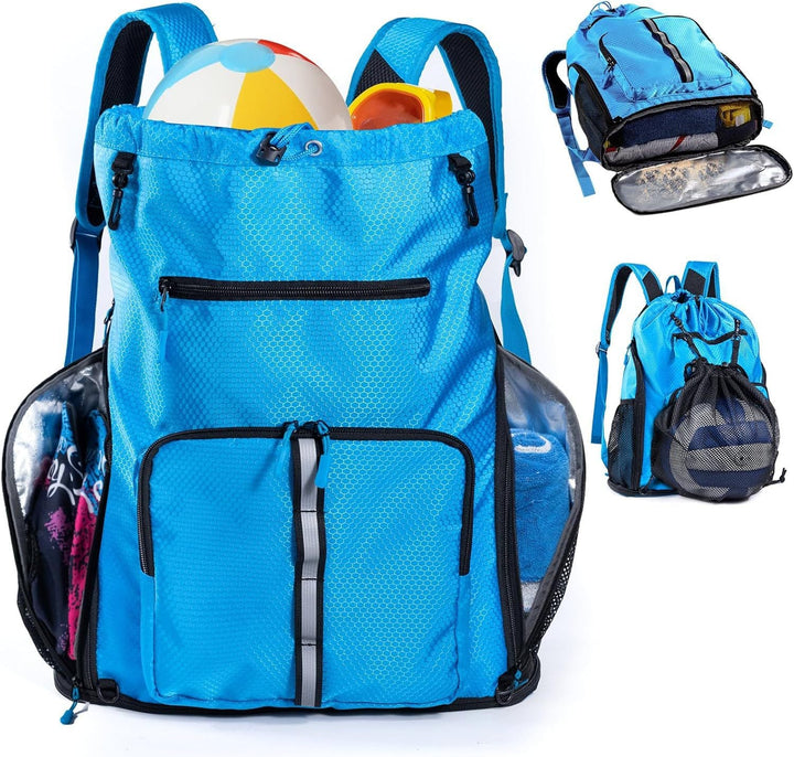 Multifunctional leisure backpack with special compartments for towels and sports accessories Kalsten