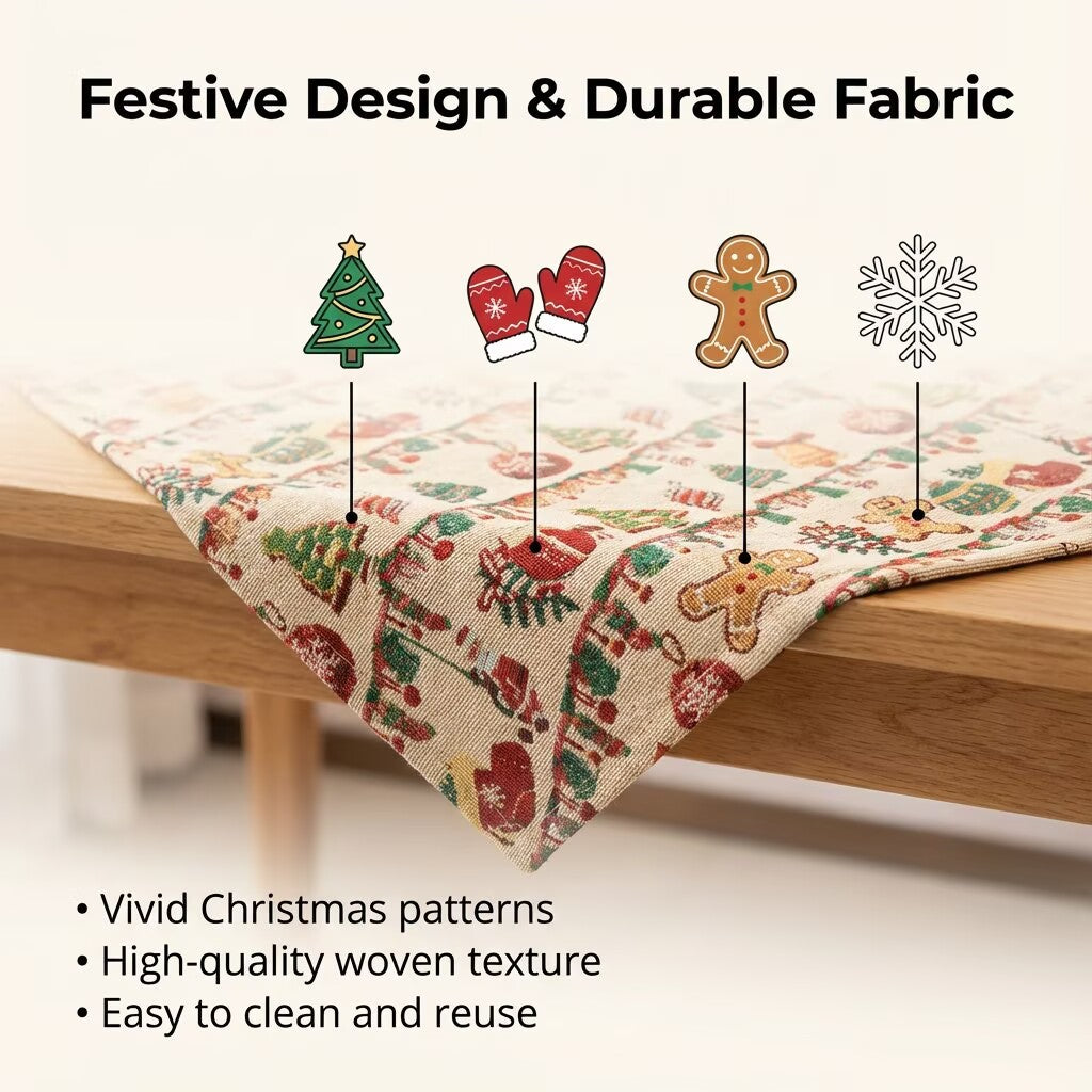 Decoratively Printed Tablecloth