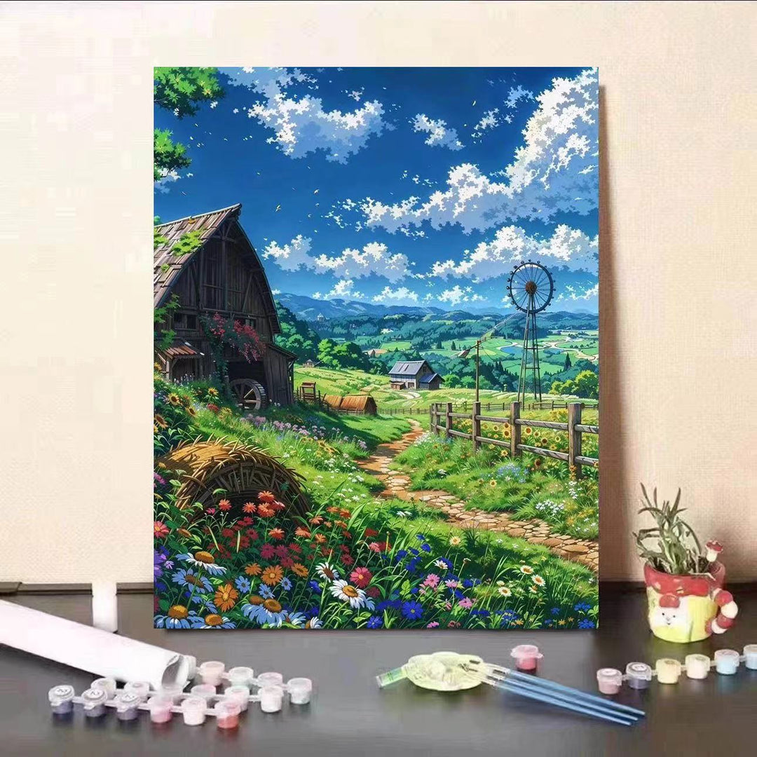DIY Scenic Landscape Paint by Numbers Kit Kalsten