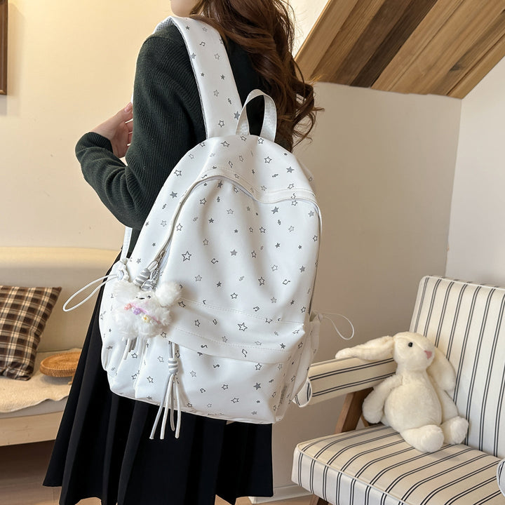 Fashionable backpack with colorful star pattern Kalsten