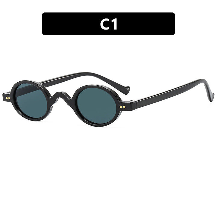 Women's round sunglasses with distinctive design and high-quality plastic frame Kalsten