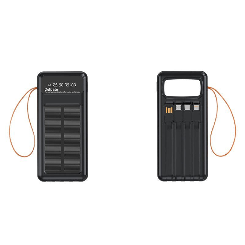 Solar Power Bank with Multifunctional USB Connections and Digital Charge Level Indicator Kalsten