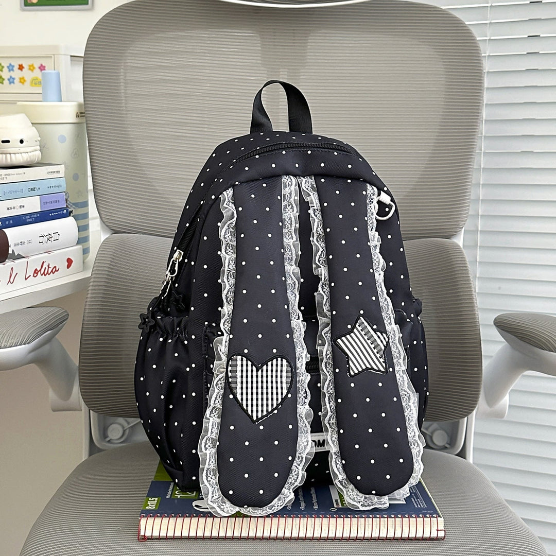 Cute Bunny Ear Design School Backpack