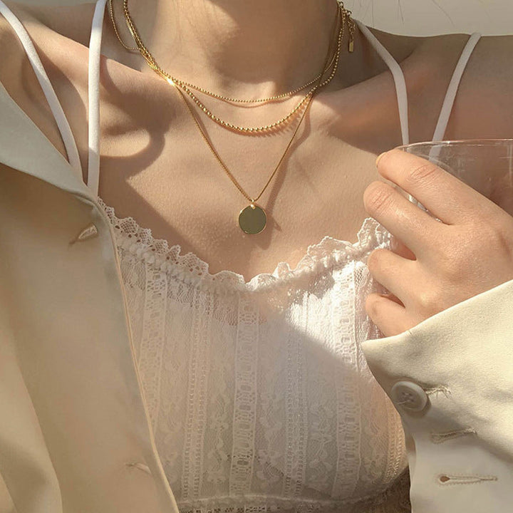 Layered Dainty Pendant Necklace Kalsten