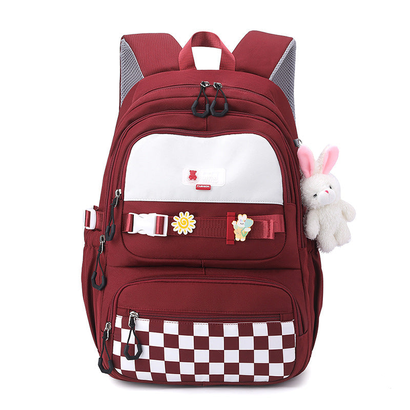 Cute school backpack with playful charms Kalsten