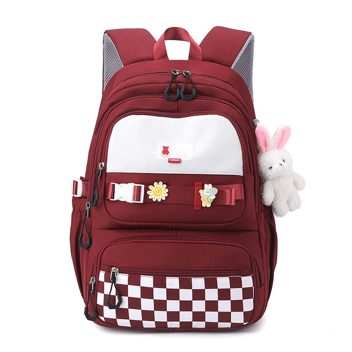 Cute school backpack with playful charms Kalsten