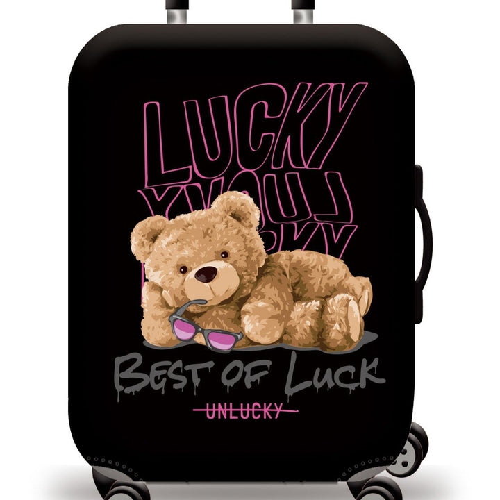 Unisex nan Kids Trolley Suitcase with cute teddy bear design, hard shell, telescopic handle and four swivel wheels Kalsten