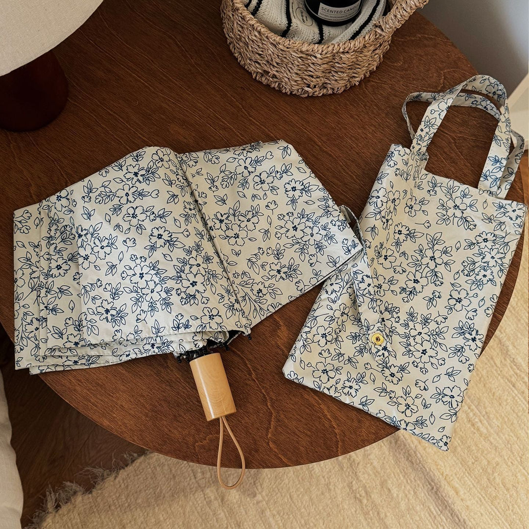 Women's Foldable Shopping Bag with Floral Design Kalsten