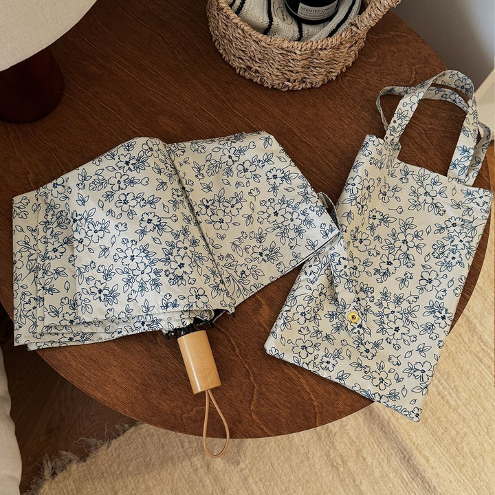 Women's Foldable Shopping Bag with Floral Design Kalsten