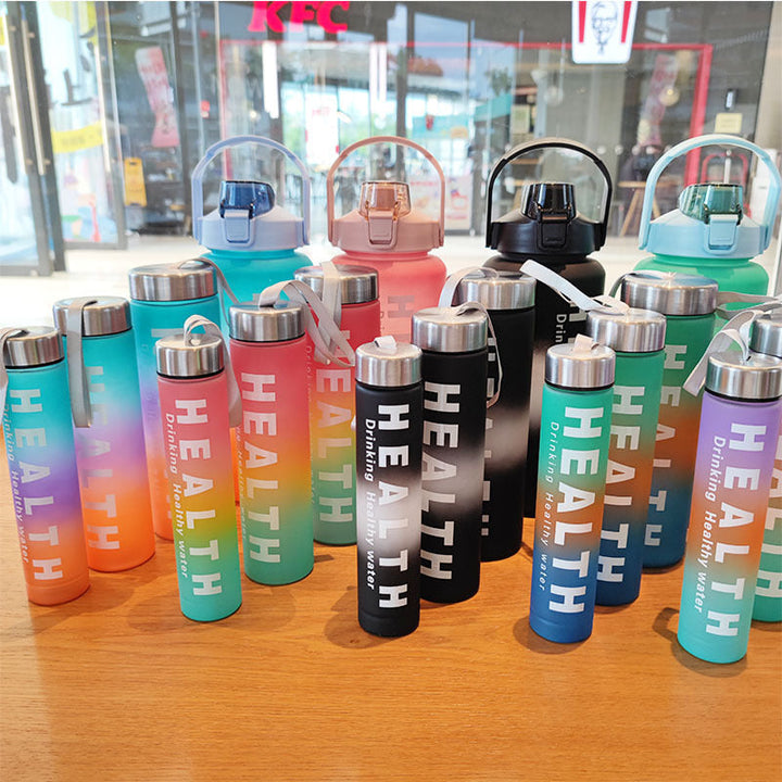 Women's insulated sports water bottle with ergonomic grip and leak-proof lid Kalsten