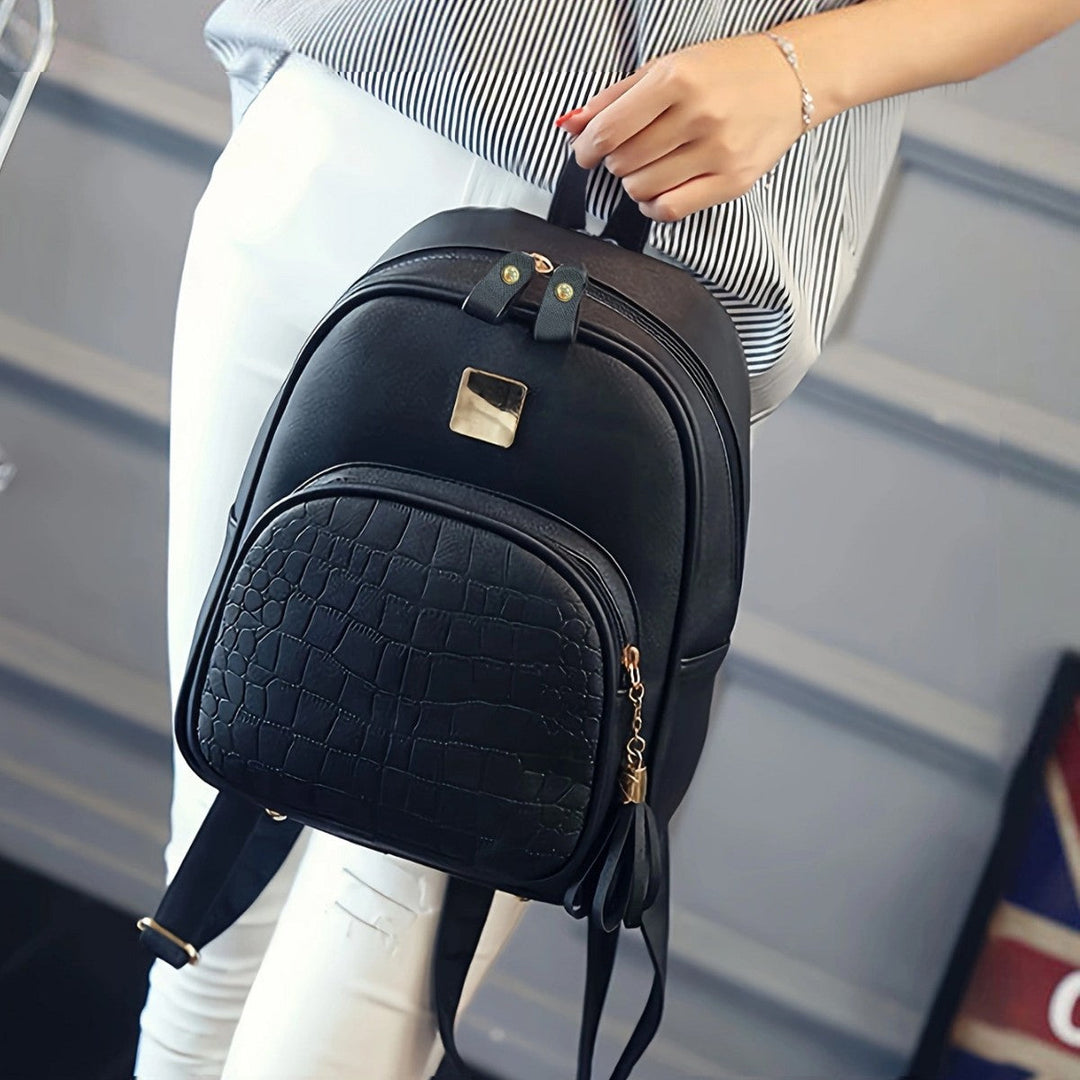 Fashionable backpack with structured material Kalsten