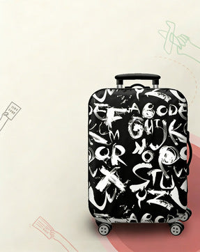 Unisex non-elastic Luggage protective cover with eye-catching design and water-repellent coating Kalsten