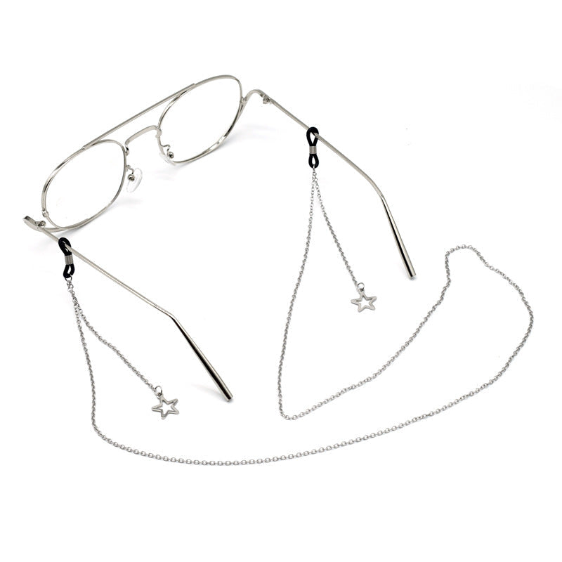 Elegant Star-Accented Eyewear Chain Kalsten
