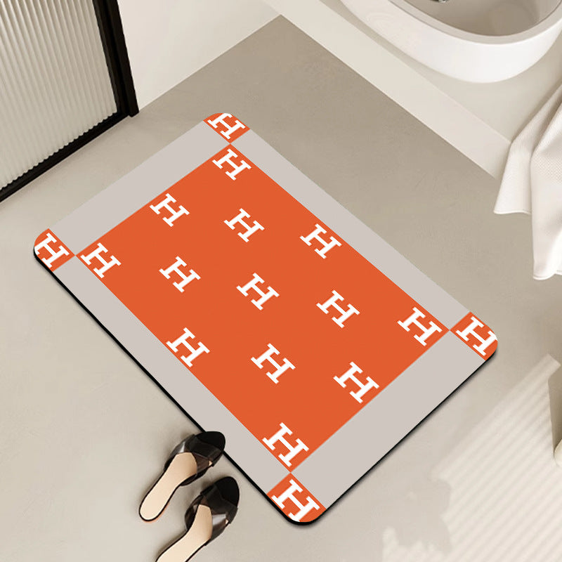 Non-Slip Abstract Design Bath Mat Acalora