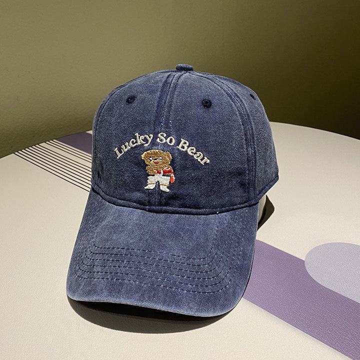 Unisex Casual Embroidered Bear Cap Kalsten