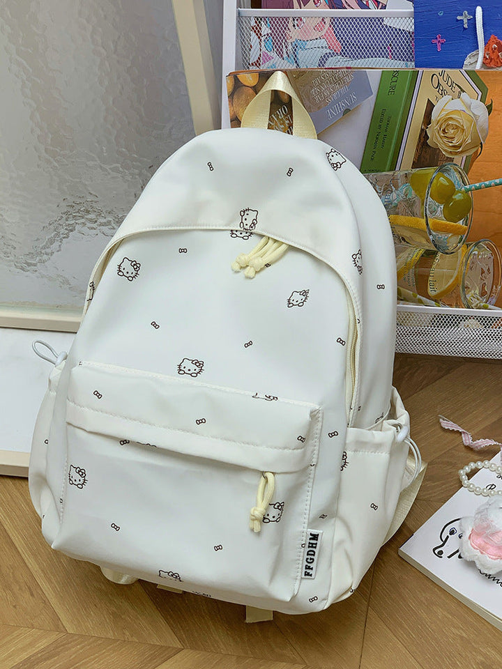 Cute Character Printed School Backpack