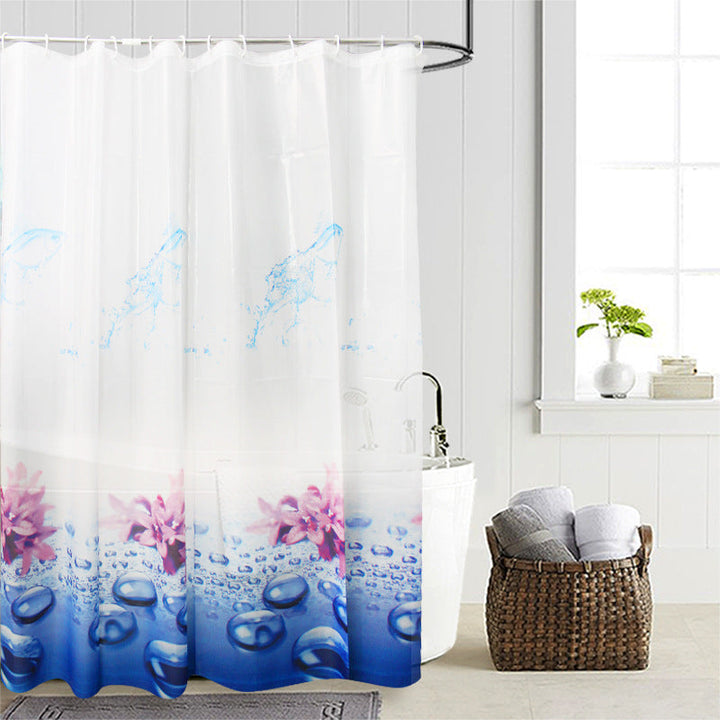 Floral Water-Resistant Shower Curtain Kalsten