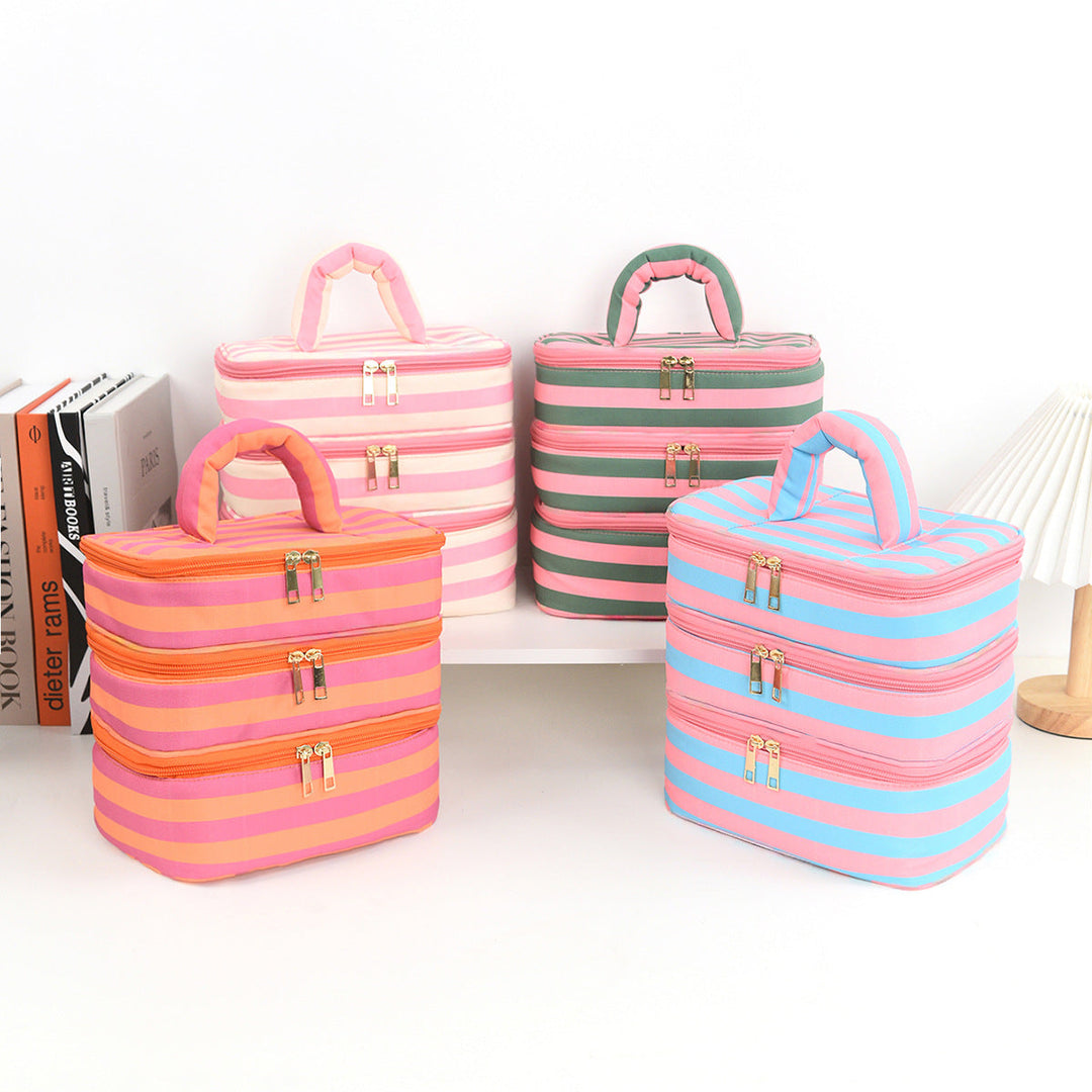 Stylish cosmetic organizer with multiple compartments Kalsten