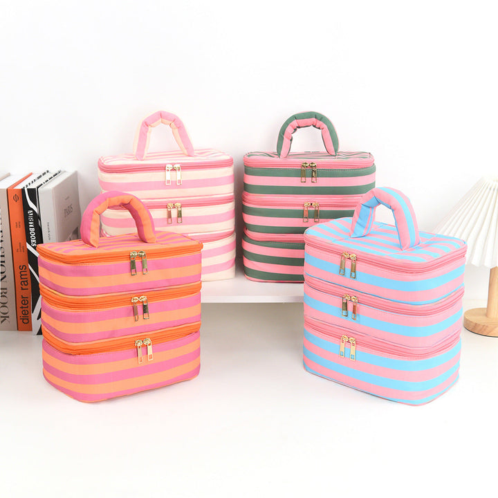 Stylish cosmetic organizer with multiple compartments Kalsten