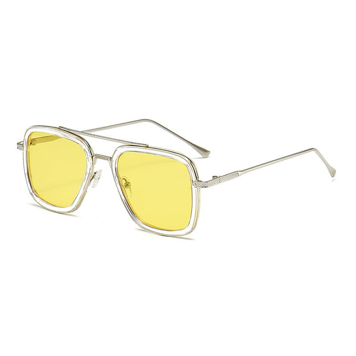 Women's fashionable square sunglasses with glamorous metal frame Kalsten